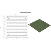 Аварийный светильник UNIVERSAL-SOFT-A 30 595x595x55 CRI80 3000 opal-sand IP20 БАП 1ч LUXR CON