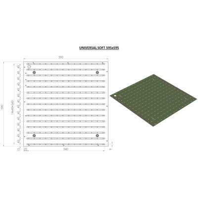 Светильник UNIVERSAL-SOFT 30 595x595x55 CRI80 3000 opal-sand Светильник UNIVERSAL-SOFT 30 595x595x55 CRI80 3000 opal-sand