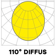 Светильник VOLGA-EU W38/5000K 864х63х74 110° с вводом питания