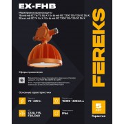 Взрывозащищенный светильник Ex-FHB 2-302 230-850-D60 корпус 230 кронштейн