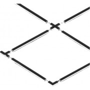 Светильник L-образный LIGHTING 1010 8/4000К 117х117х58 белый