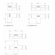 Светильник L-образный LIGHTING 1010 8/6500К 117х117х58 белый