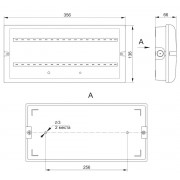 Аварийная подсветка ДПА 5042-3 3ч универсальный IP65