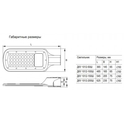 Светильник ДКУ 1012-100Ш 5000К IP65 Светильник ДКУ 1012-100Ш 5000К IP65