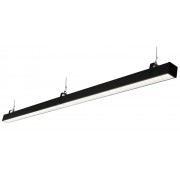 Аварийный светильник Слимлайт Линейный 30W-3900Lm 5000-5500К Микропризма с БАП 3ч черный