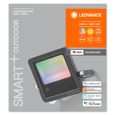 Светодиодный прожектор Smart WiFi FL 30W RGB W DG Светодиодный прожектор Smart WiFi FL 30W RGB W DG