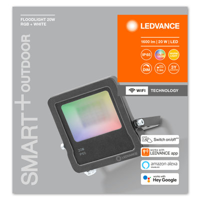 Светодиодный прожектор Smart WiFi FL 20W RGB W DG Светодиодный прожектор Smart WiFi FL 20W RGB W DG