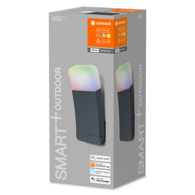 Светодиодный настенный светильник Smart Outd WiFi CURVE WALL RGB W DG Светодиодный настенный светильник Smart Outd WiFi CURVE WALL RGB W DG