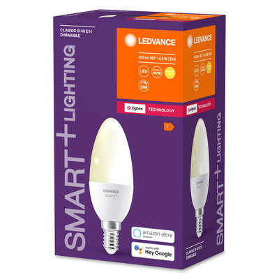 Светодиодная лампа Smart+ZB Candle Dimmable 40 5W/2700K E14 Светодиодная лампа Smart+ZB Candle Dimmable 40 5W/2700K E14
