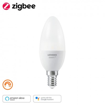 Светодиодная лампа Smart+ZB Candle Dimmable 40 5W/2700K E14 Светодиодная лампа Smart+ZB Candle Dimmable 40 5W/2700K E14