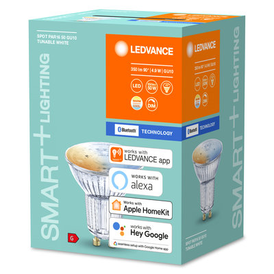 Светодиодная лампа Smart+BT Spot GU10 Tunable White 40 45° 5W/2700-6500K Светодиодная лампа Smart+BT Spot GU10 Tunable White 40 45° 5W/2700-6500K
