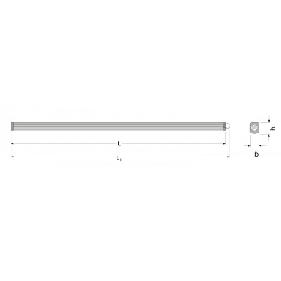 Светильник DP Eco Class Slim 57W 840 230V IP65 Светильник DP Eco Class Slim 57W 840 230V IP65