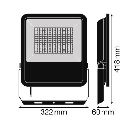 Прожектор FL AREA 105W/830 Asym 48x92 BK Прожектор FL AREA 105W/830 Asym 48x92 BK