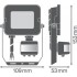 Прожектор FL COMP SEN V 10W 840 SYM 100 BK Прожектор FL COMP SEN V 10W 840 SYM 100 BK