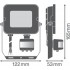 Прожектор FL COMP SEN V 20W 830 SYM 100 BK Прожектор FL COMP SEN V 20W 830 SYM 100 BK