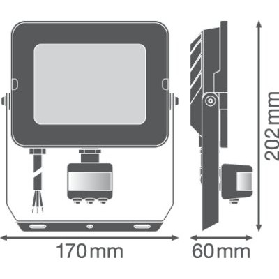 Прожектор FL COMP SEN V 50W 830 SYM 100 BK Прожектор FL COMP SEN V 50W 830 SYM 100 BK