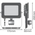 Прожектор FL COMP SEN V 50W 830 SYM 100 BK Прожектор FL COMP SEN V 50W 830 SYM 100 BK