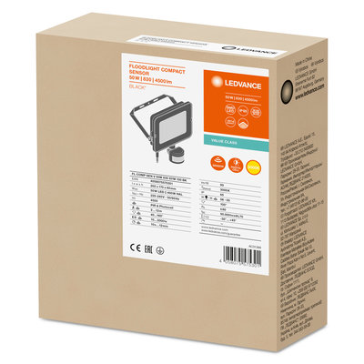 Прожектор FL COMP SEN V 50W 840 SYM 100 BK Прожектор FL COMP SEN V 50W 840 SYM 100 BK