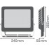 Прожектор FL COMP V 180W 830 SYM 100 BK Прожектор FL COMP V 180W 830 SYM 100 BK