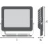Прожектор FL COMP V 180W 840 SYM 100 BK Прожектор FL COMP V 180W 840 SYM 100 BK