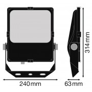 Прожектор FL PRF Asym 55x110 50W 3000K BK