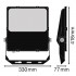 Прожектор FL PRF Asym 45x140 100W 3000K BK Прожектор FL PRF Asym 45x140 100W 3000K BK