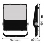 Прожектор FL PRF Asym 55x110 200W 4000K BK