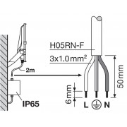 Прожектор FL PRF Asym 55x110 200W 4000K BK