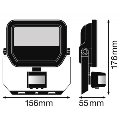 Прожектор FL PFM S 20W/4000K SYM 100 BK Прожектор FL PFM S 20W/4000K SYM 100 BK