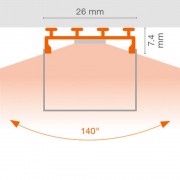 Монтажный профиль LS AY-PW01/U/26X8/14/2