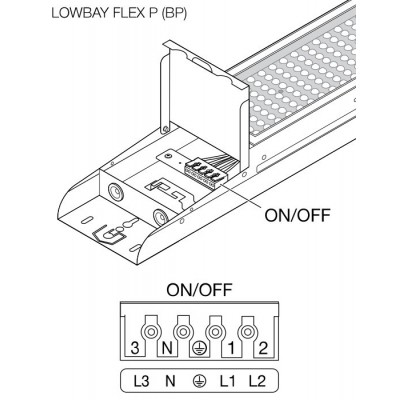 Светильник LOW BAY FLEX PRF 1200 P 73W 840 VW Светильник LOW BAY FLEX PRF 1200 P 73W 840 VW