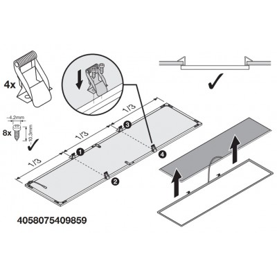 Монтажные уголки Recessed Mount Clips Val 4 Монтажные уголки Recessed Mount Clips Val 4