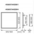 Комплект для встроенного монтажа Recessed Mount Frame 600 Комплект для встроенного монтажа Recessed Mount Frame 600