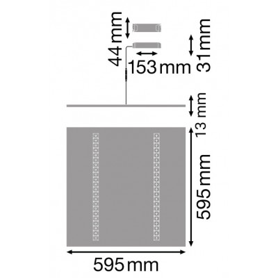 Аварийный светильник PANEL IndiviLED EM 600 33W/3000K Аварийный светильник PANEL IndiviLED EM 600 33W/3000K