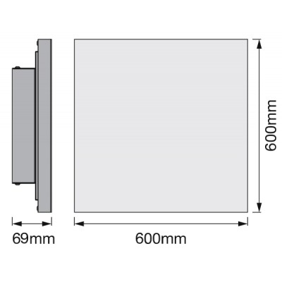 Светодиодная панель Smart WiFi PLANON FRAMELESS 60X60 RGB TW Светодиодная панель Smart WiFi PLANON FRAMELESS 60X60 RGB TW