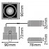 Спот светильник SP SQ DK ADJUST 8W/3000K FL WT Спот светильник SP SQ DK ADJUST 8W/3000K FL WT