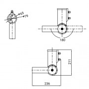Регулируемый кронштейн ADJUST ANGLE ADPT 48/60