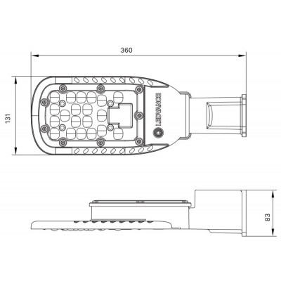 Светильник Eco Class AREA M 45W 840 5400 Gr Светильник Eco Class AREA M 45W 840 5400 Gr