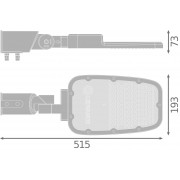 Светильник SL AREA MD V 65W 727 RV20ST Gy