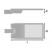 Светильник SL FLEX LA P 158W 740 RW35ST WAL