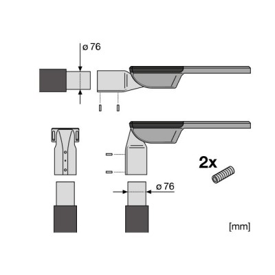Кронштейн SPIGOT 76mm Кронштейн SPIGOT 76mm