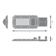 Светильник URBAN Lite M 50W 865 IP65 Gy