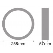 Накладка декоративная Ring 250 WT SF BLKH