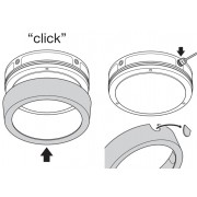 Накладка декоративная Ring 300 BK SF BLKH