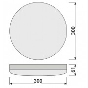 ЖКХ светильник SF COMPACT 300 24W/3000K IK10 IP65