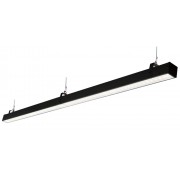Аварийный светильник Слимлайт линейный 40W-4100Lm 4000-4500К Микропризма с БАП (vsesv) 1ч черный